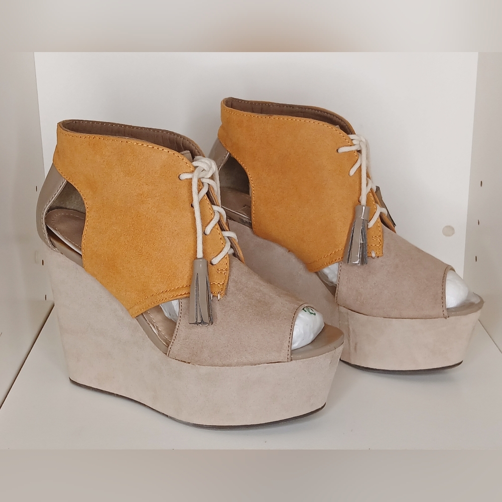 Faux Suede Lace Up Booties
